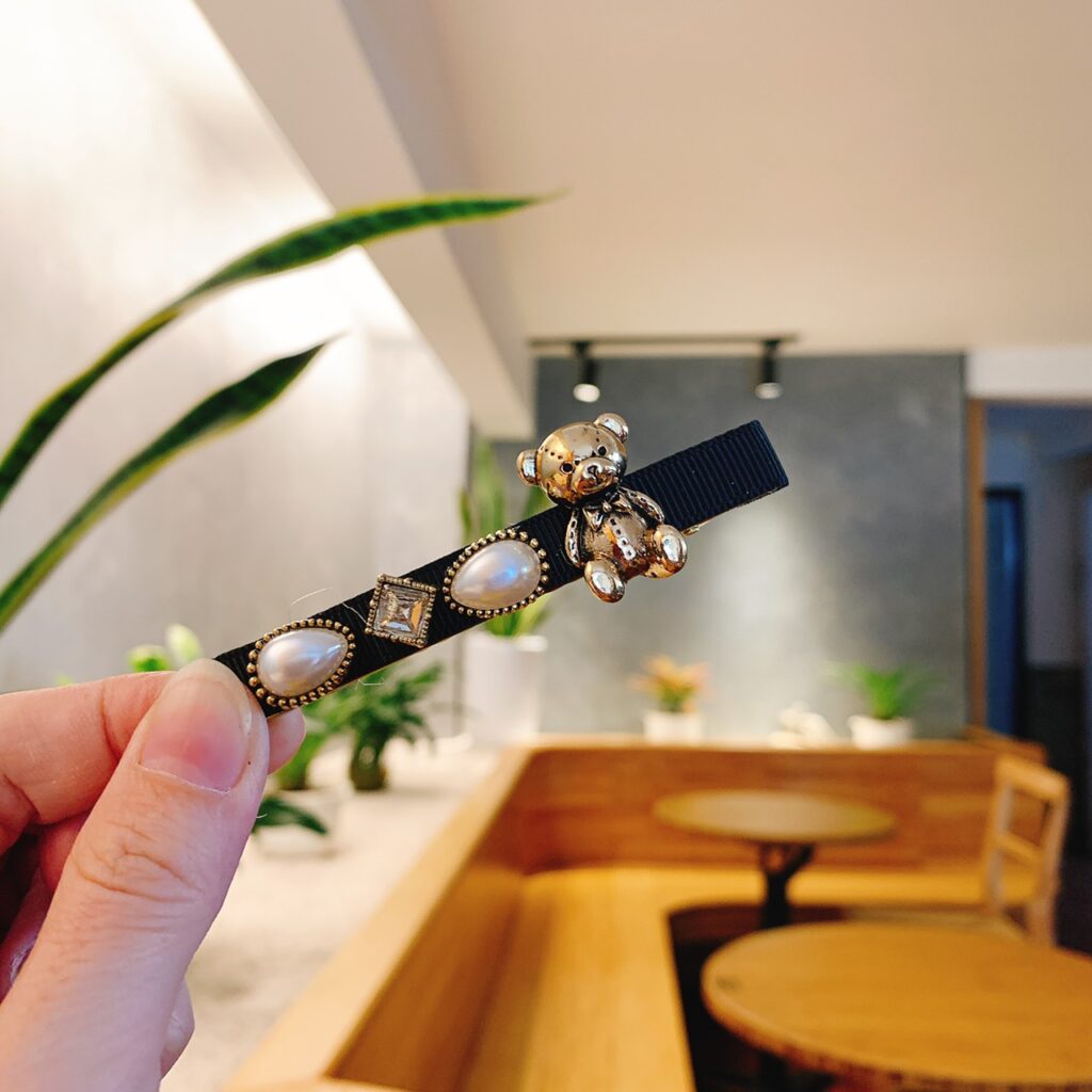 Kẹp mỏ vịt GẤU NGỌC ĐÁ cao cấp AK8281