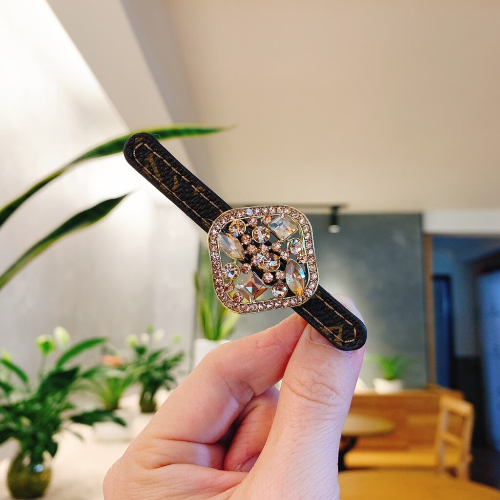 Kẹp tóc mái nữ mỏ vịt ĐÁ CAM ĐÍNH tạo hình điểm nhấn độc đáo AB8289