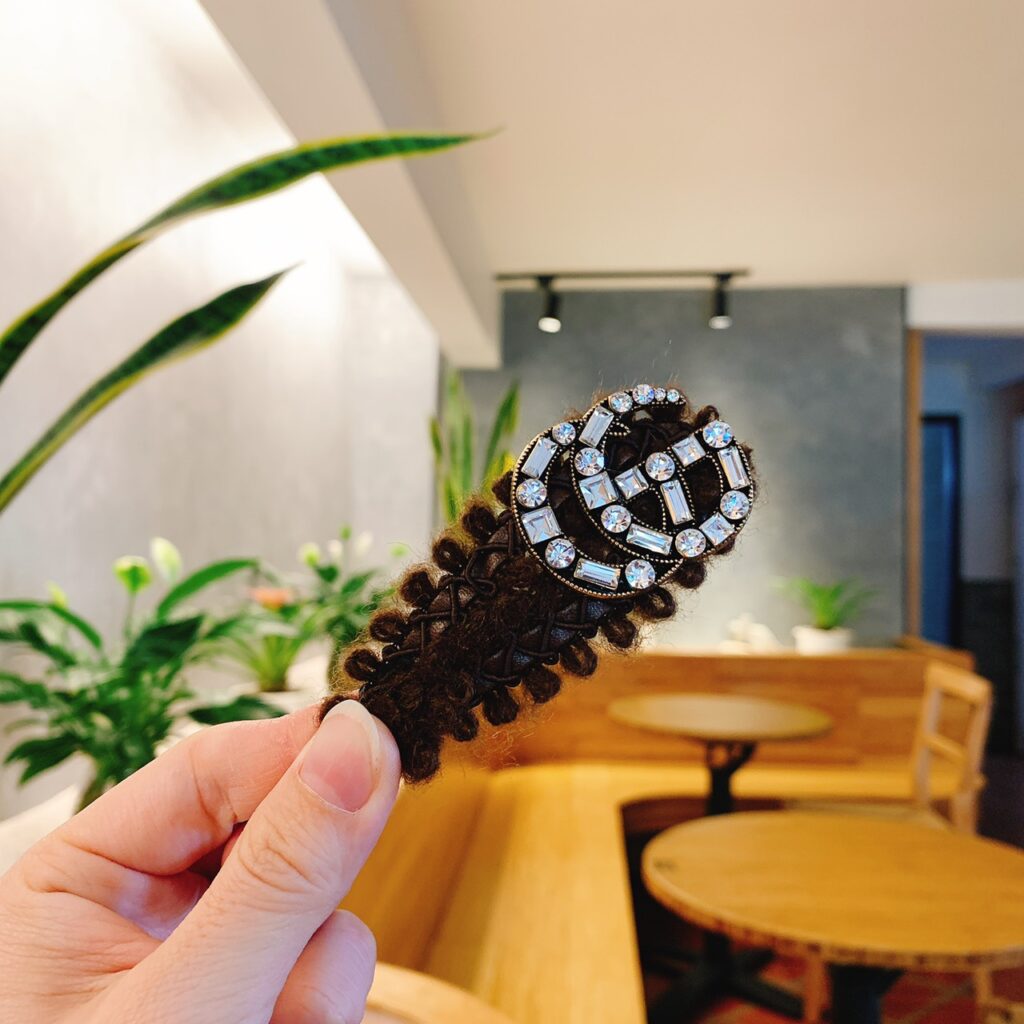 Kẹp mái BẤM GG Đính đá cao cấp thiết kế độc đáo AK8233