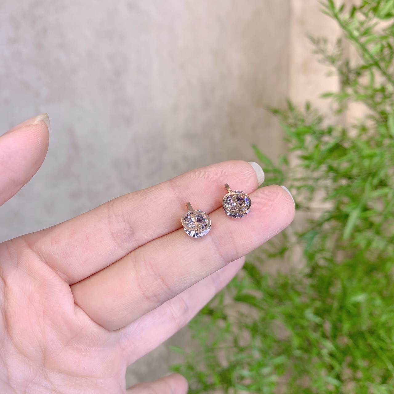 AB3261 Hoa tai sát tai, bông tai xinh, khuyên tai đi tiệc, phụ kiện trang sức