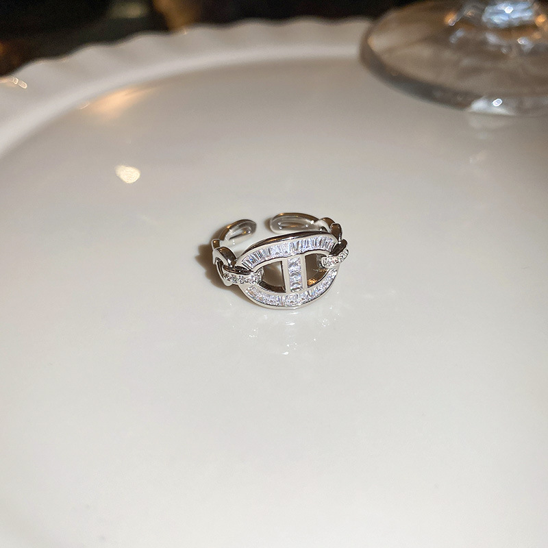 Nhẫn full đá zircon xi bạc 925 cao cấp thiết kế AN3477