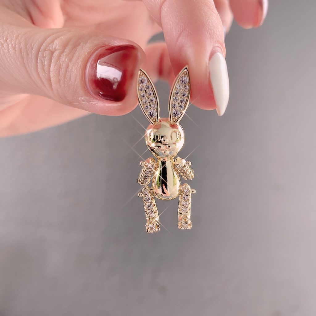 Cài áo con thỏ, ghim cài áo nữ, trâm cài áo AC4026