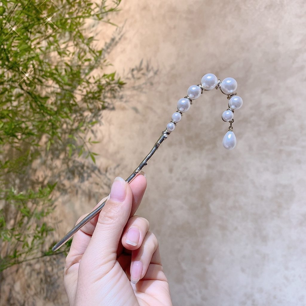 Trâm tóc ngọc giọt nước, phụ kiện tóc xinh AK5462