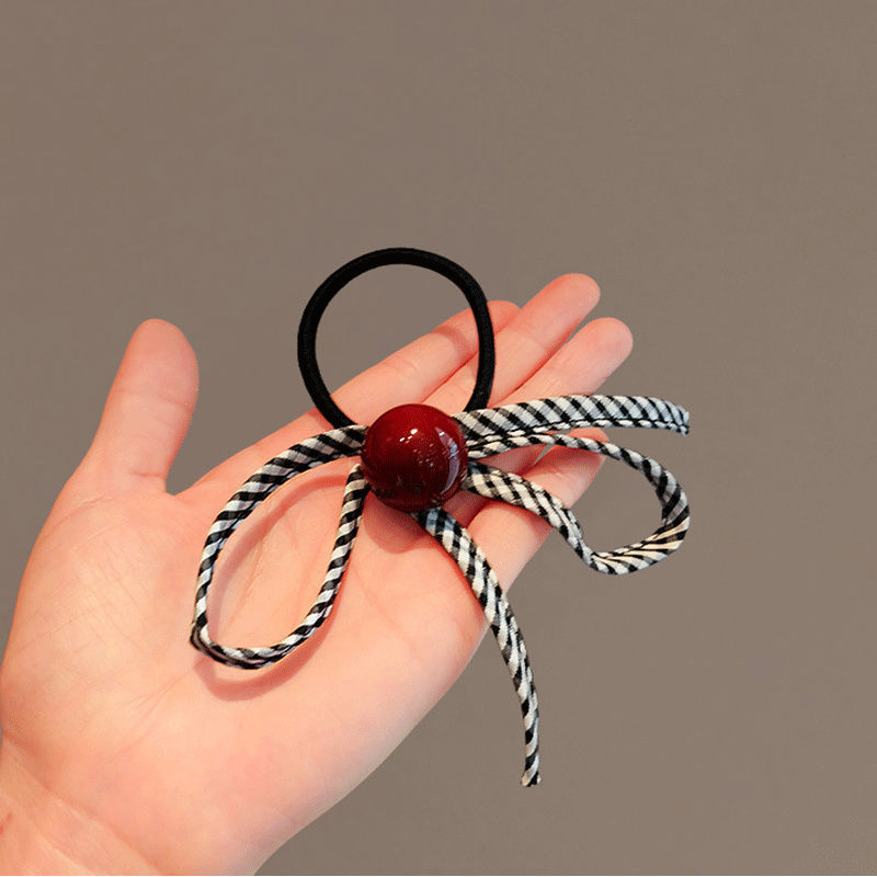 Cột tóc ngọc châu đỏ nơ B778