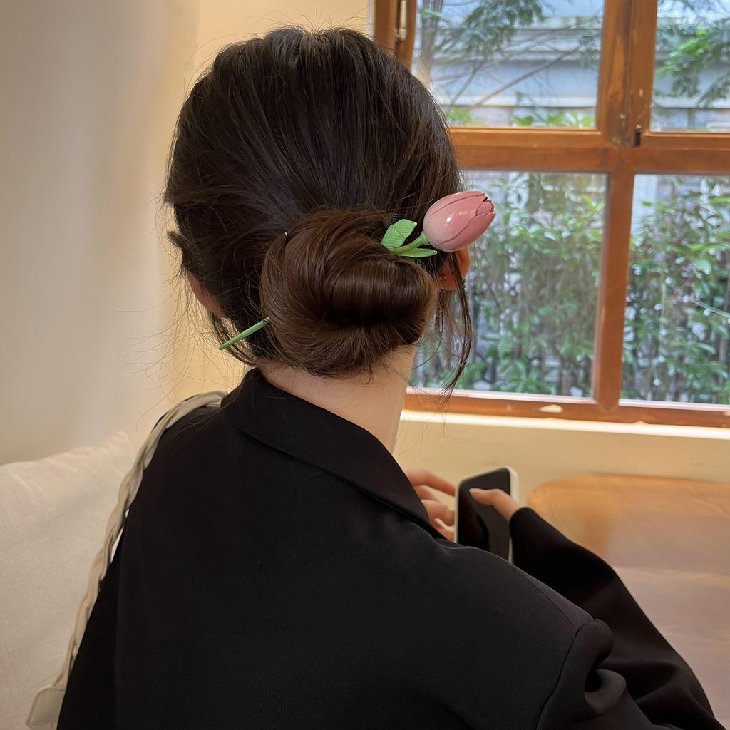 Trâm tóc nữ, phụ kiện tóc xinh hoa tulip B2059