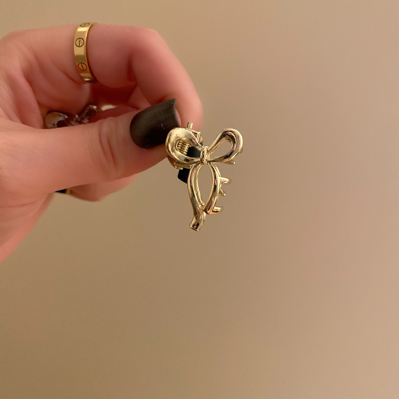 Kẹp gắp nơ màu vàng nhí, kẹp mái  nữ đẹp B2071