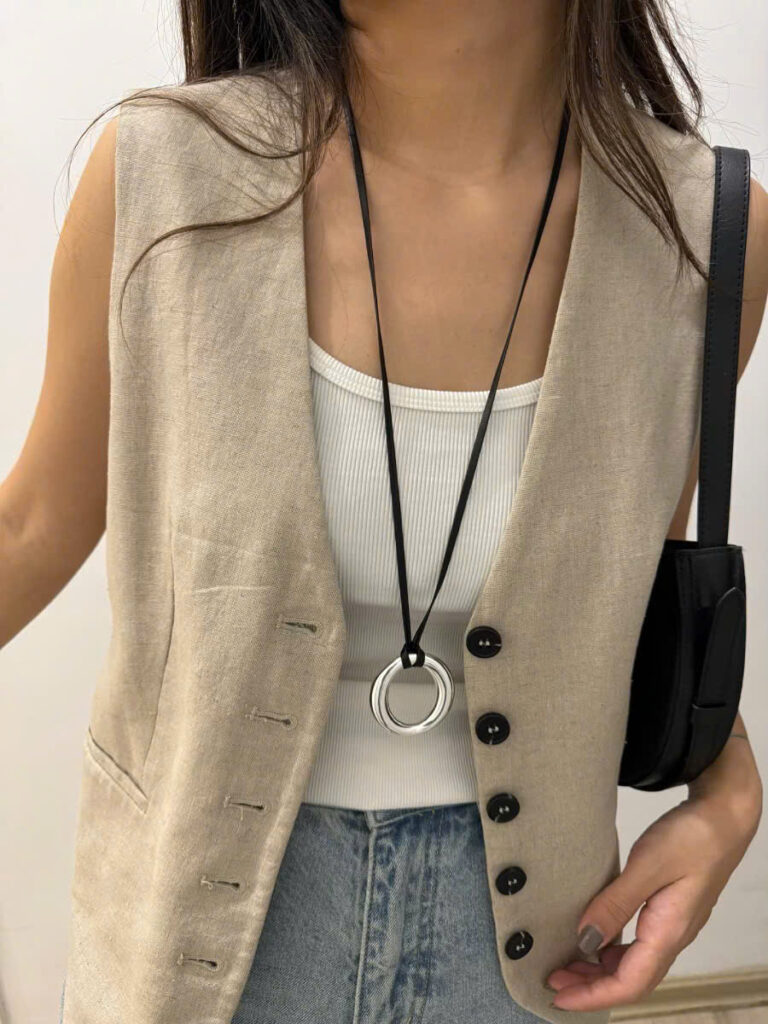 Dây chuyền mặt hình học thời trang cá tính, phụ kiện vòng cổ thời trang B1806