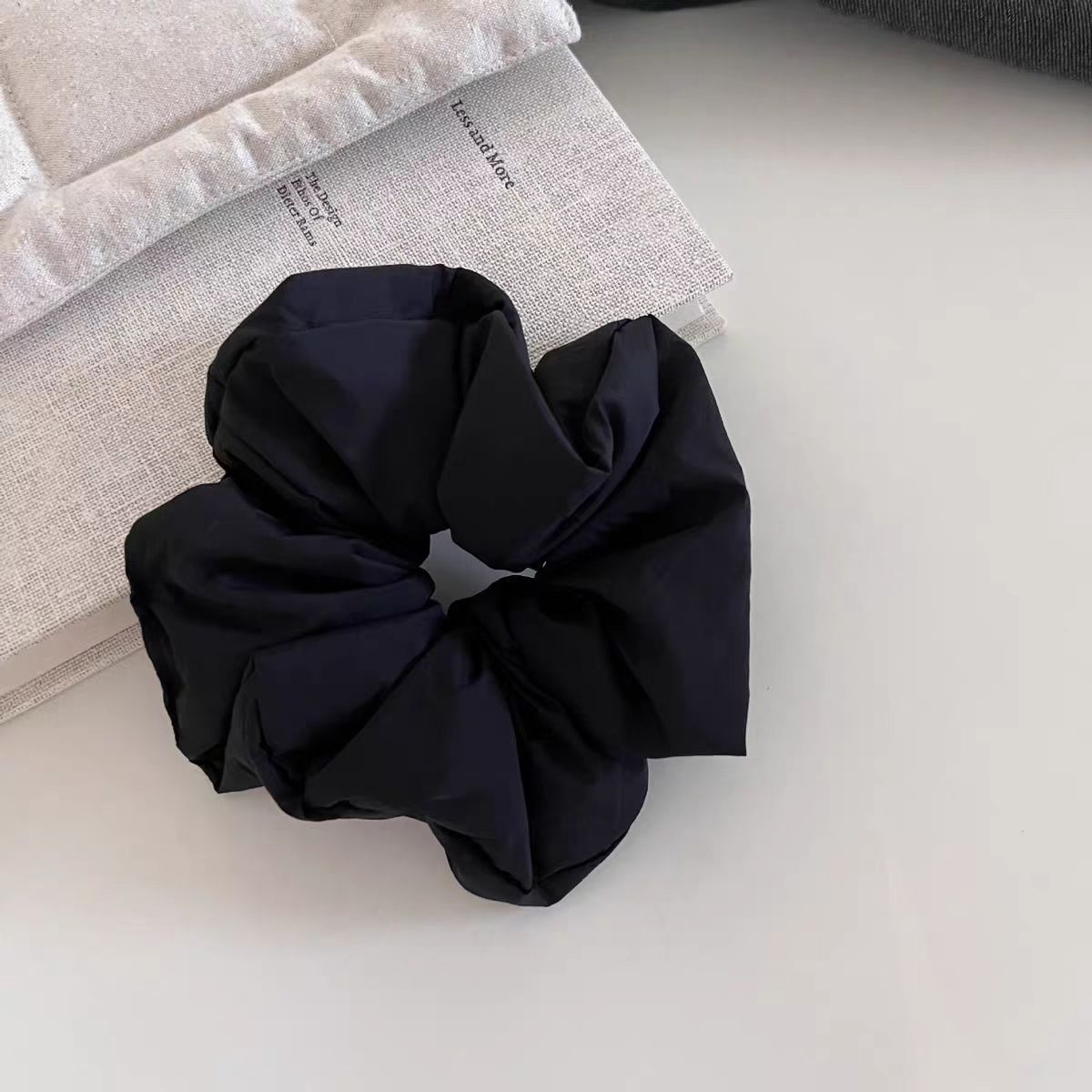 Cột tóc Đen trơn đơn giản thun cao cấp quảng châu không nhão B2193