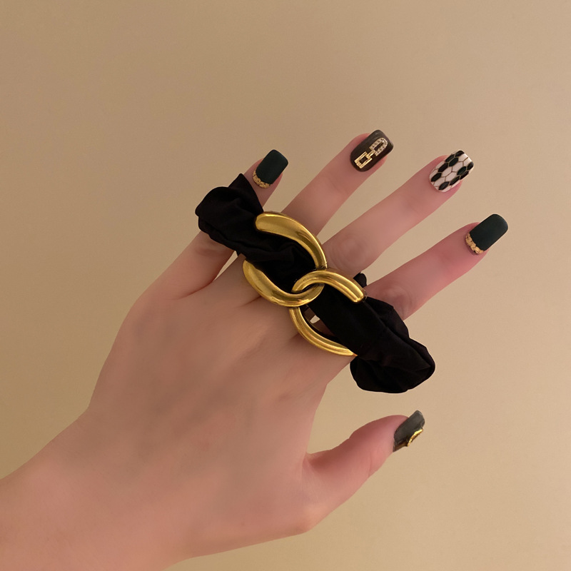 Cột tóc chanelll thun cao cấp , phụ kiện cột tóc phái nữ đẹp đơn giản B2043