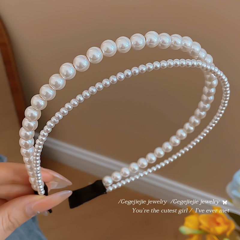 Cài tóc đôi ngọc lớn nhỏ 2 tầng B2282