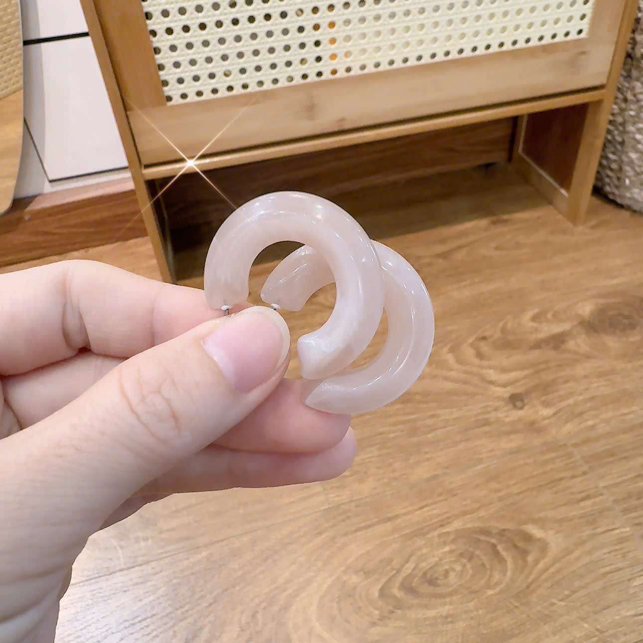 Bông tai chữ C (đk trong 2cm), phụ kiện hoa tai thời trang B2363