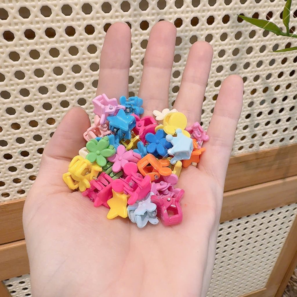 Sét 28-30 kẹp tóc nhí màu sắc lộn xộn K2156