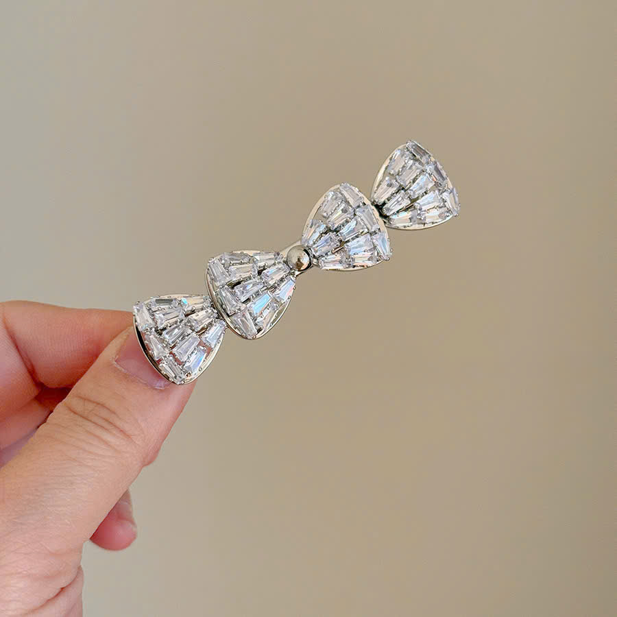 Phụ kiện tóc, kẹp tóc MÁI MỎ VỊT nơ ĐÁ cao cấp, chất đẹp B2589