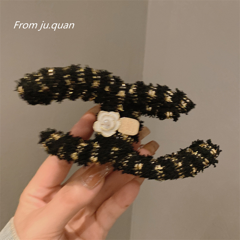 Kẹp tóc gắp càng cua chanlee hoa TRẮNG thiết kế HÀN QUỐC cao cấp AK05642