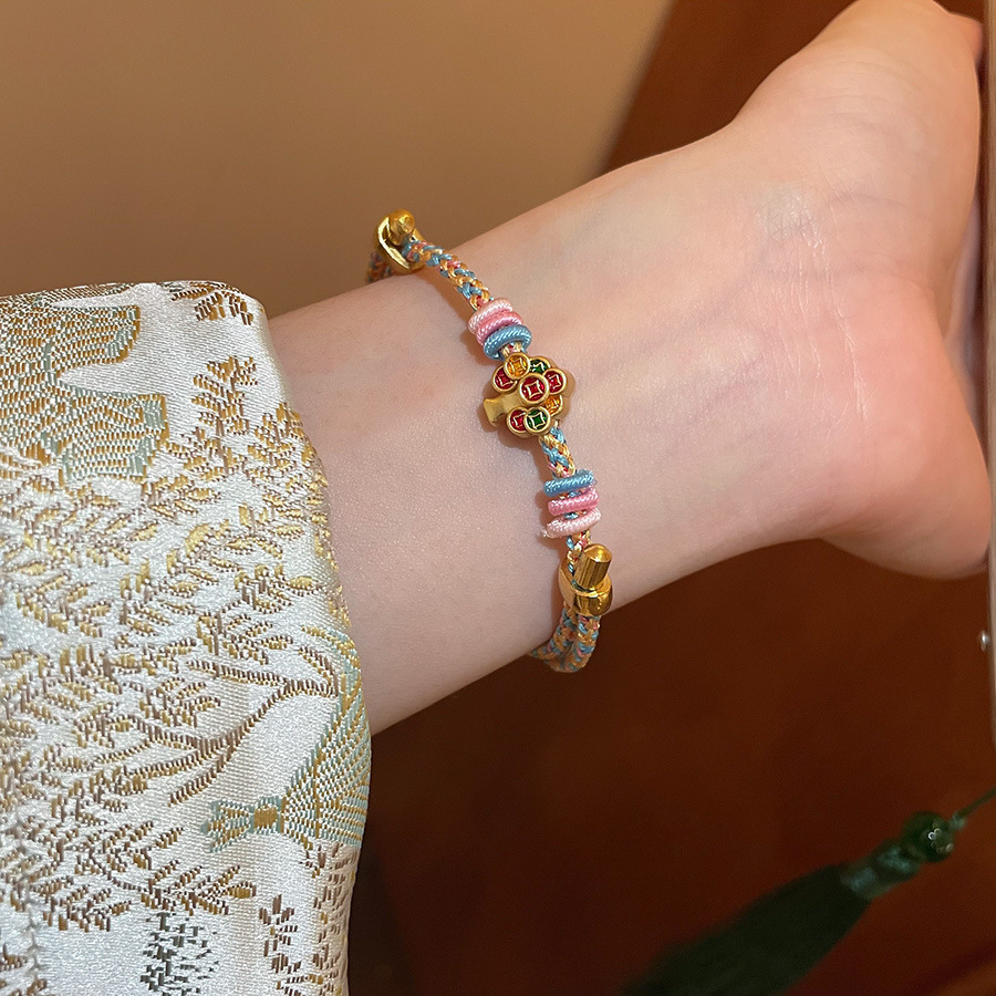 Vòng tay CÂY LÁ màu sắc Đệp FREESIZE thiết kế độc đáo B2596