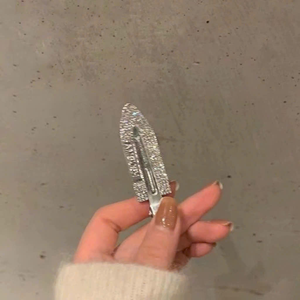 Kẹp tóc mỏ vịt chữ đính UNANO ĐÁ ngọc B2813