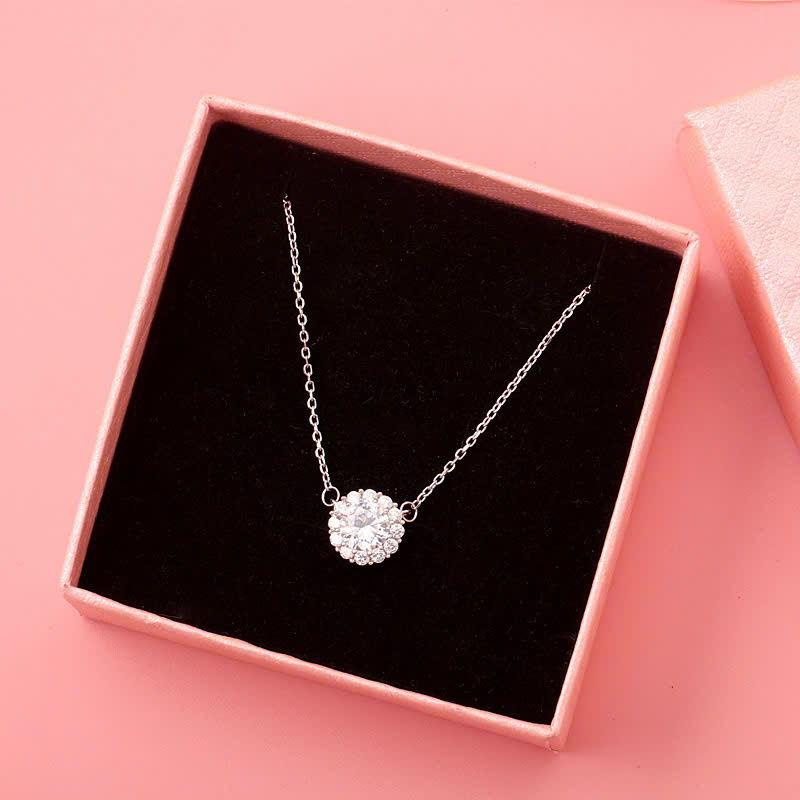 Dây chuyền MẶT đá zircon xi bạc 925 cao cấp B2873