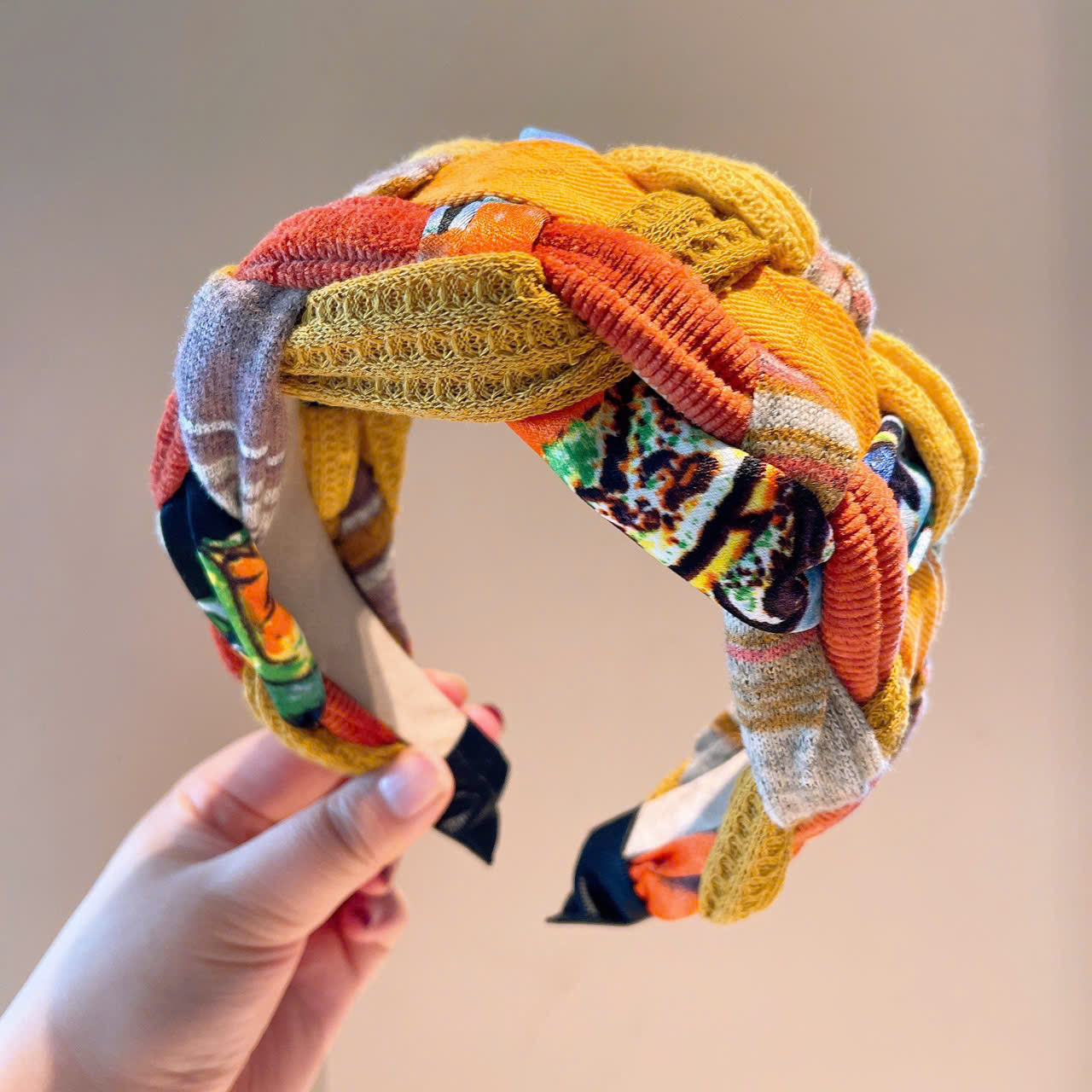 Cài tóc MÀU SẮC tươi mới, mẫu hàng cao cấp dệt thủ công sang trọng B02180