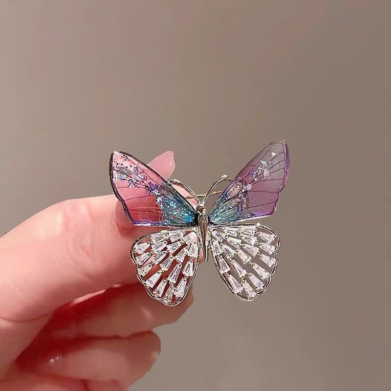 Cài áo HỒ ĐIỆP Đá mix màu sắc độc đáo, chất đẹp nét B02744