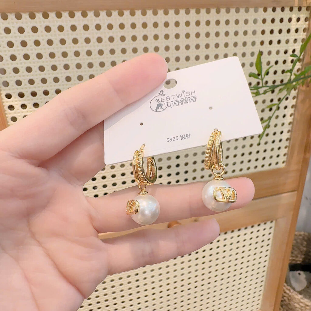 Bông tai NGỌC trai cao cấp mã VIP B2858