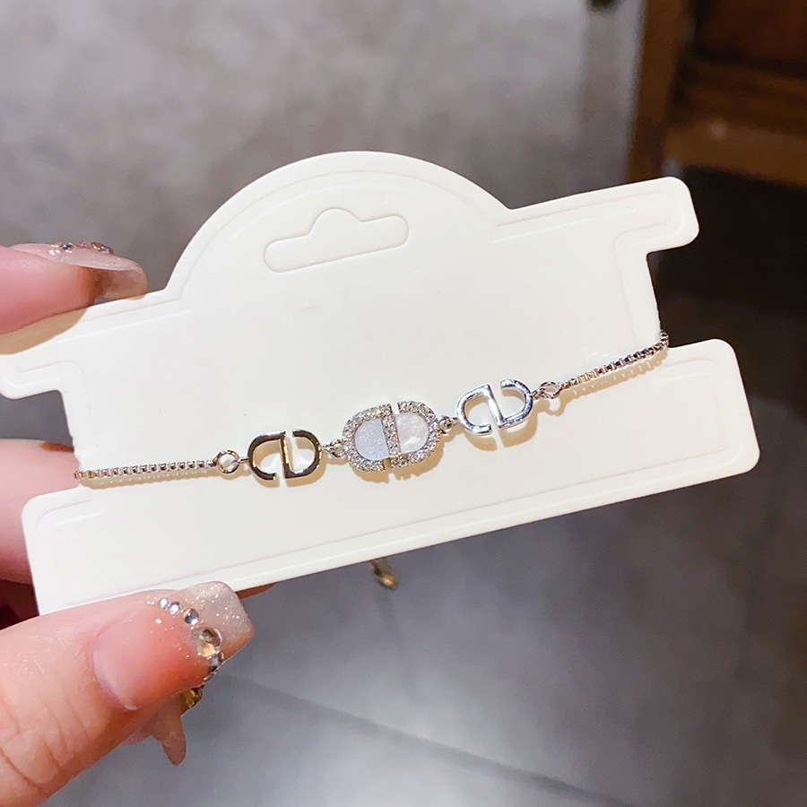 Lắc tay FREESIZE CD xi màu bạc cao cấp, lắc tay nữ đẹp, quà tặng bạn gái B3259