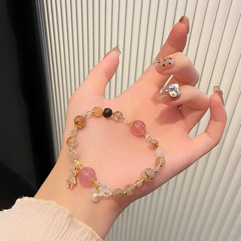 Vòng tay nữ cao cấp pha lê HÌNH GẤU đính đá freesize, phụ kiện vòng tay đẹp, quà tặng bạn gái độc đáo B3666