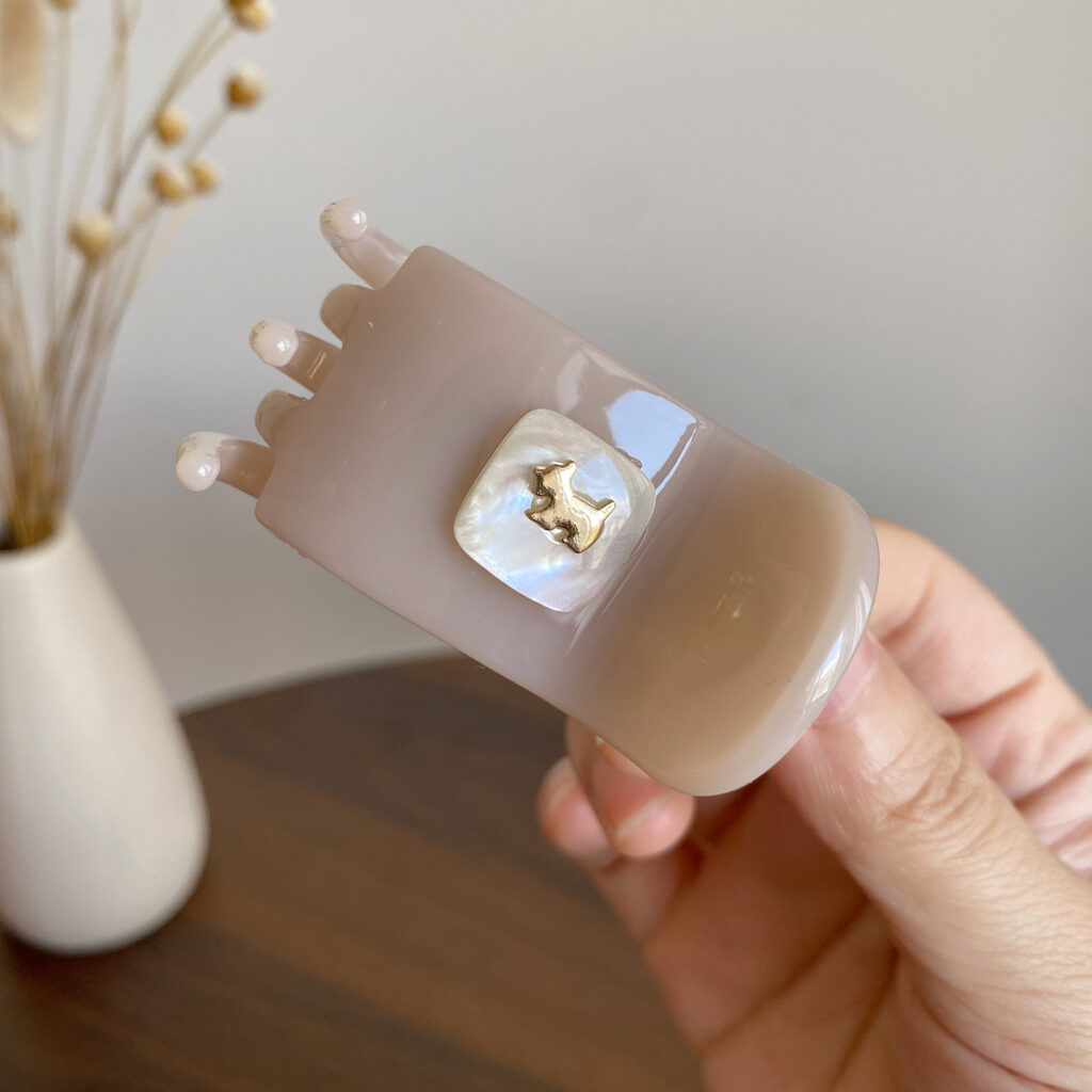 Kẹp tóc nữ 5 răng cao cấp MÀU NUDE đơn giản sang trọng, thông dụng B3356