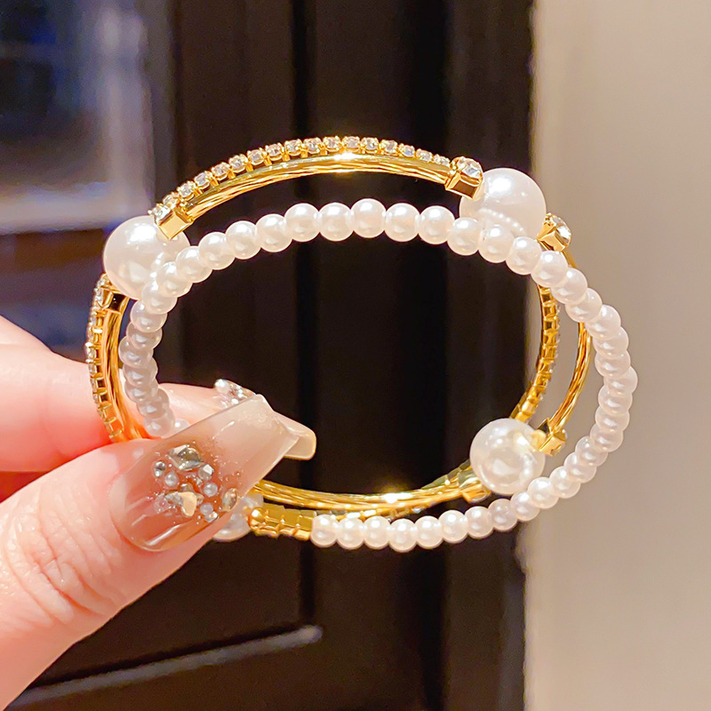 Vòng tay NGOC ĐÁ 3 vòng thời trang, phụ kiện lắc tay đẹp đi tiệc B3298