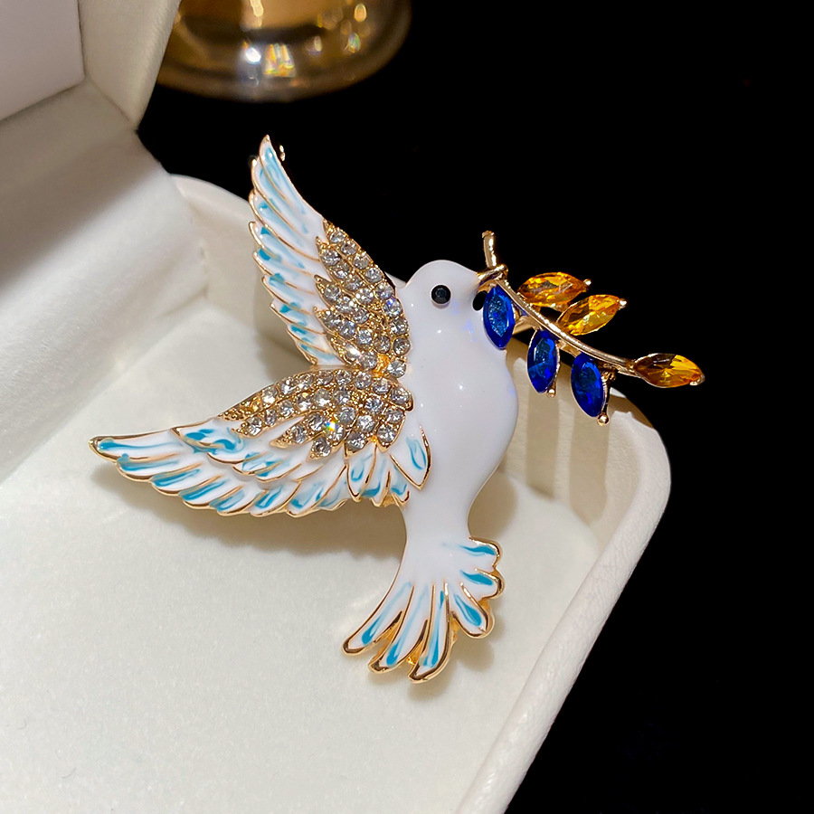 Ghim cài áo CHIM BỒ CÂU thời trang độc đáo, trâm cài áo nữ đẹp, quà tặng phái nữ B3618