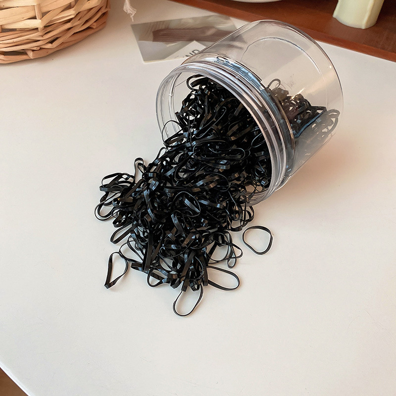 Sét cột thun ĐEN mỏng cao cấp B3502