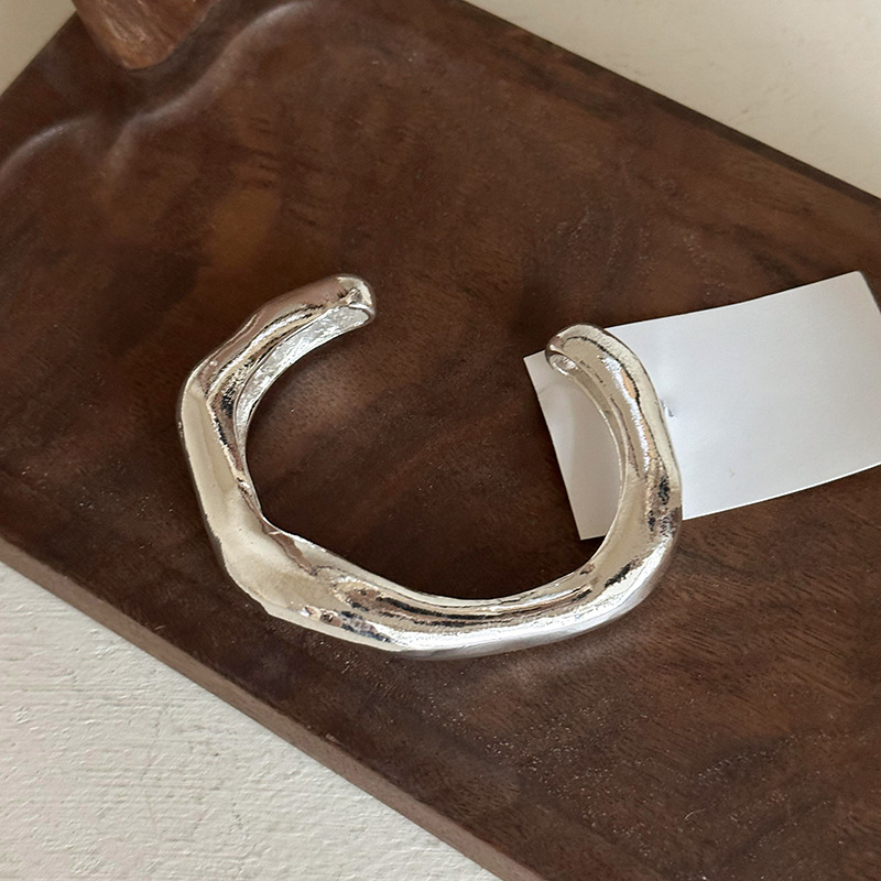 Vòng tay sóng màu BẠC cá tính, phụ kiện vòng đeo tay thời trang độc đáo B3591