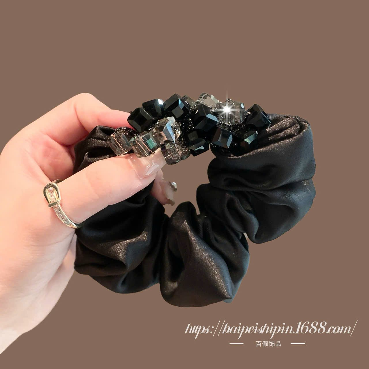 Cột tóc Pha lê cao cấp, thiết kế sang trọng độc đáo, phụ kiện cột tóc đẹp B3396