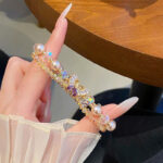 Vòng tay nữ pha lê NGỌC mặt bướm Đá zircon cao cấp freesize, Lắc tay thiết kế Hàn Quốc, quà tặng bạn gái độc đáo B3677