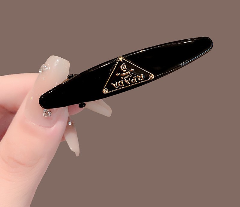 Kẹp mỏ vịt ĐEN bầu RPADA, kẹp tóc mái độc đáo sang trọng, phụ kiện kẹp tóc nữ cao cấp B4306