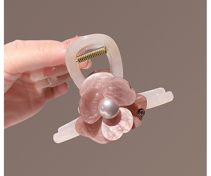 Kẹp càng cua 8cm HOA nhụy ngọc cao cấp, phụ kiện kẹp tóc cao cấp nữ, quà tặng độc đáo B4335