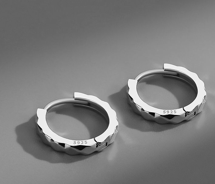 Bông tai nam nữ, unisex tròn basic 1.2cm, bông tai basic cá tính đơn giản B4367