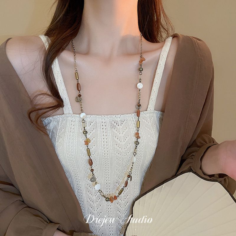 Dây chuyền dáng dài cổ điển Boho thiết kế ĐẸP ĐỘC ĐÁO, phụ kiện dây chuyền đi biển B4099