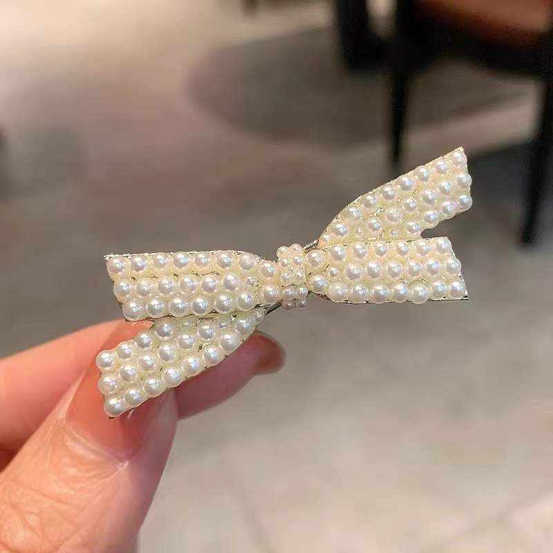 Kẹp mỏ vịt NƠ NGỌC, phụ kiện kẹp mái, kẹp tóc đẹp B4209