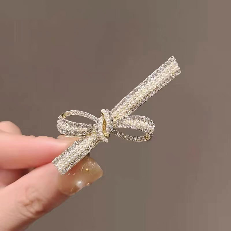 Kẹp mái tóc mỏ vịt nút thắt ngọc đá, phụ kiện kẹp tóc nữ đẹp, độc đáo, quà tặng ý nghĩa B4211