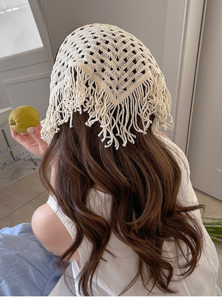 Khăn REN đầu đi biển, phong cách BOHO mùa hè B4106