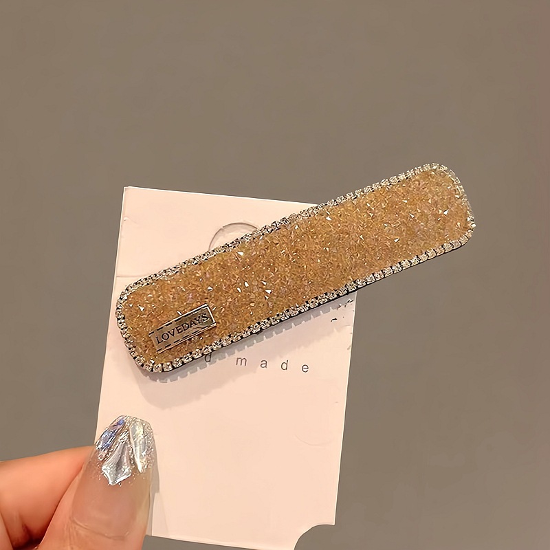 Kẹp tóc mái bấm đá CAM viền đá, kẹp tóc bấm nữ đính đá thiết kế sang trọng B4260