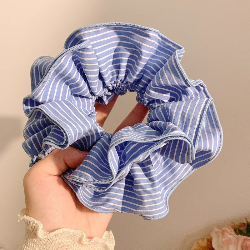 Cột tóc cao cấp sọc XANH, phụ kiện tóc nữ ĐẸP ĐỘC ĐÁO B4267