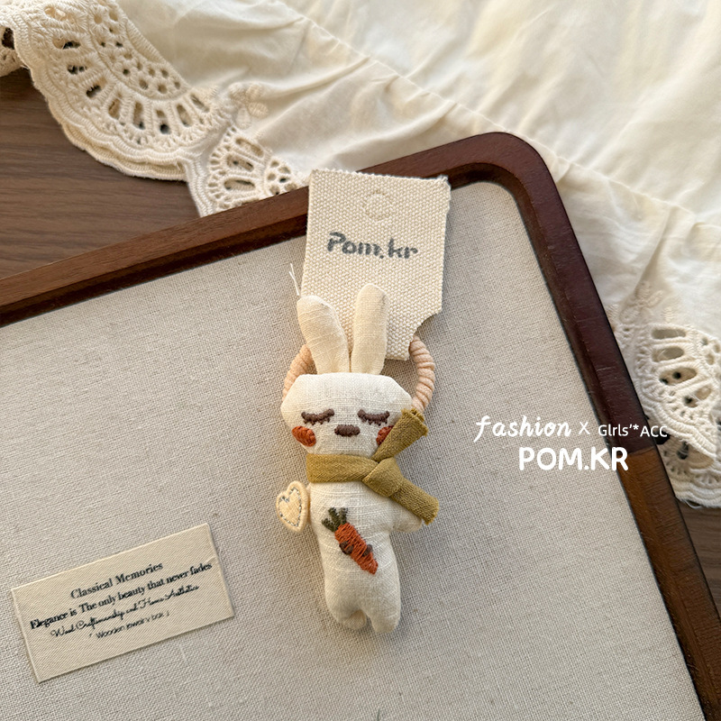 Côt tóc cho bé SIÊU dễ thương thiết kế HÀN QUỐC thỏ carot quàng khăn, quà tặng dễ thương B4685