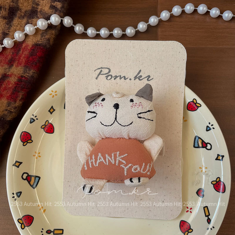 Kẹp mỏ vịt MÈO CAM cao cấp độc đáo thiết kế HÀN QUỐC dễ thương, kẹp tóc cho bé xinh đẹp, quà tặng cho bé B4720