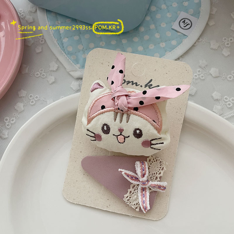 Sét 2 kẹp tóc THỎ NƠ HỒNG cao cấp cho bé thiết kế HÀN QUỐC độc đáo dễ thương, kẹp tóc cho bé, quà tặng cho bé dễ thương B4593