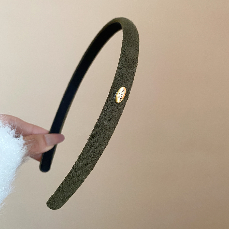 Cài tóc nữ XANH RÊU bản nhỏ đơn giản, basic màu sắc độc đáo B4840