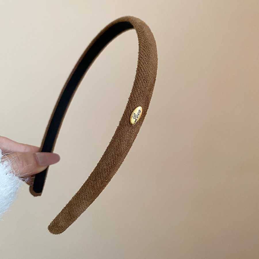 Cài tóc nữ NÂU bản nhỏ đơn giản, basic màu sắc độc đáo B4845