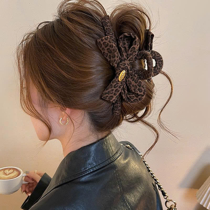 Kẹp gắp tóc nữ thiết kế Hàn quốc cao cấp NƠ NÂU cao cấp, quà tặng độc đáo cho bạn gái, kẹp tóc nữ đẹp B4804