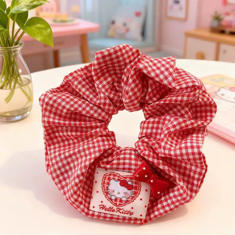 Cột tóc dễ thương cho bé Caro đỏ NƠ hello kitty, phụ kiện tóc xinh độc đáo, quà tặng bé gái B4707