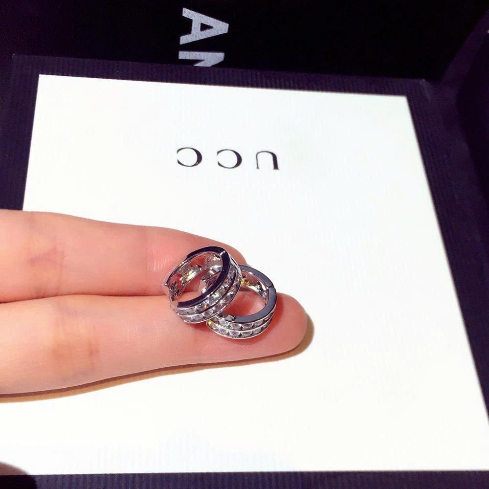 Bông tai basic đá zircon xi bạc 925 1.2cm cao cấp, bông tai tròn nữ độc đáo cao cấp, phụ kiện bông tai cơ bản đi tiệc B5185